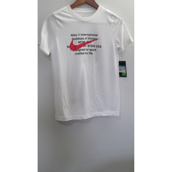Nike Tops - NWT Nike "Goddess of Victory" International Graphic T-Shirt White Women Medium M